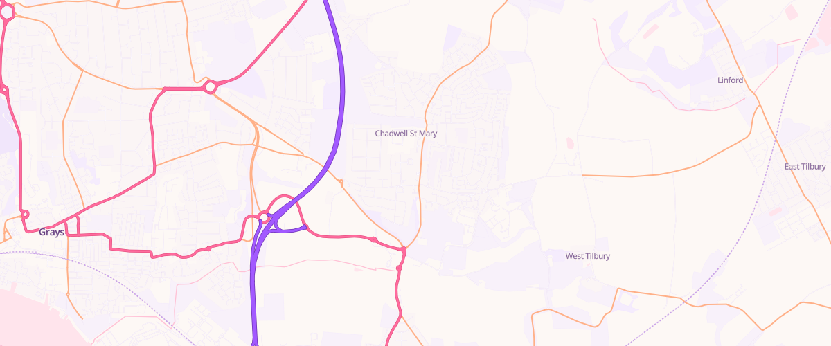 Map showing the location of St Mary's Esso Express