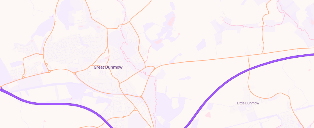 Map showing Key Motor Services Ltd, Dunmow