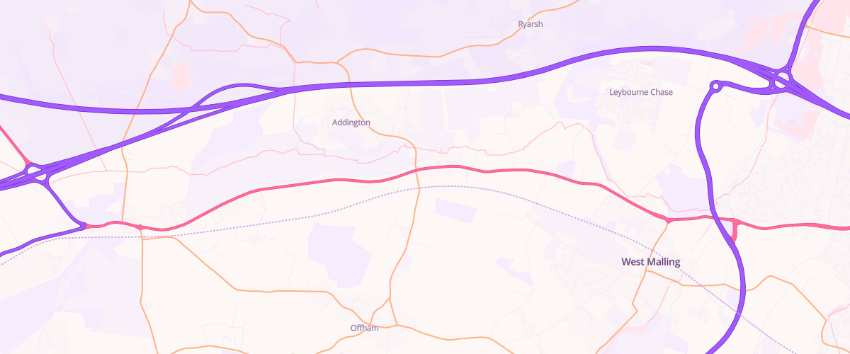 Map showing the location of Mfg Offham