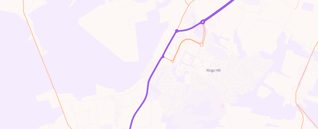 Map showing Kings Hill Garage Limited, West Malling