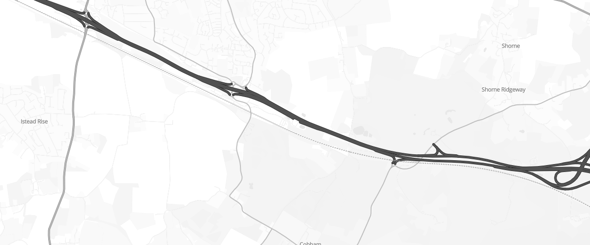 Map showing the location of Mfg Cobham