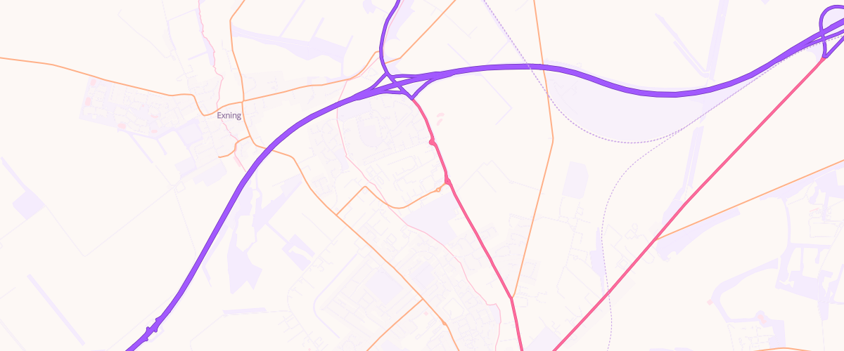 Map showing the location of Newmarket Extra Petrol Filling