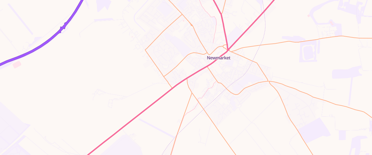 Map showing the location of Shell Newmarket