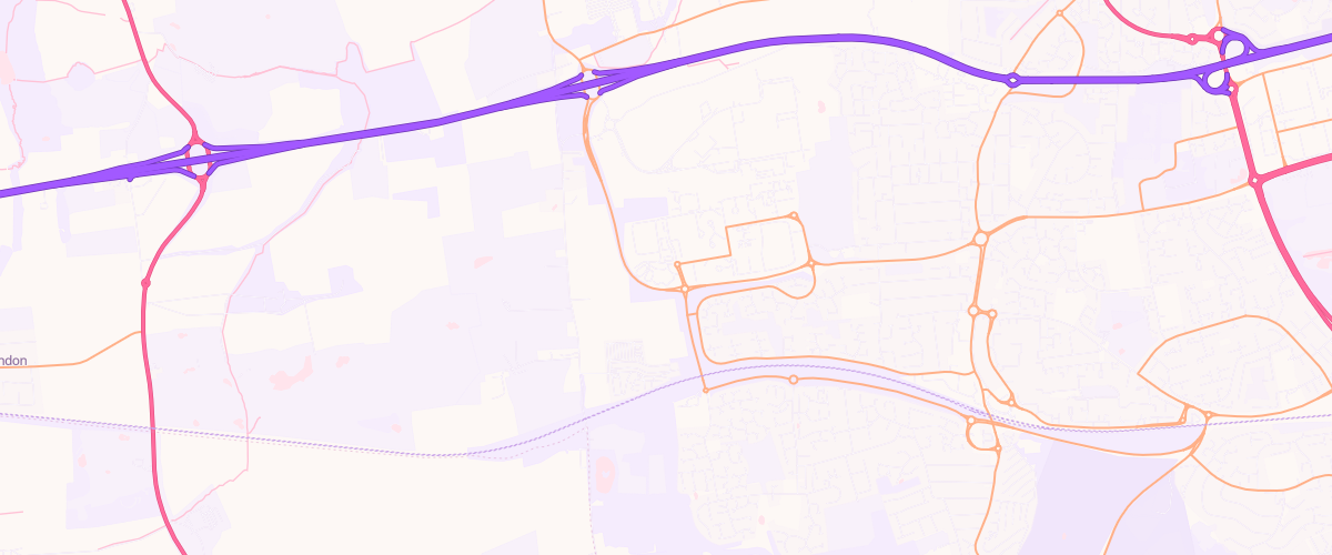 Map showing the location of Toomey Filling Station Basildon