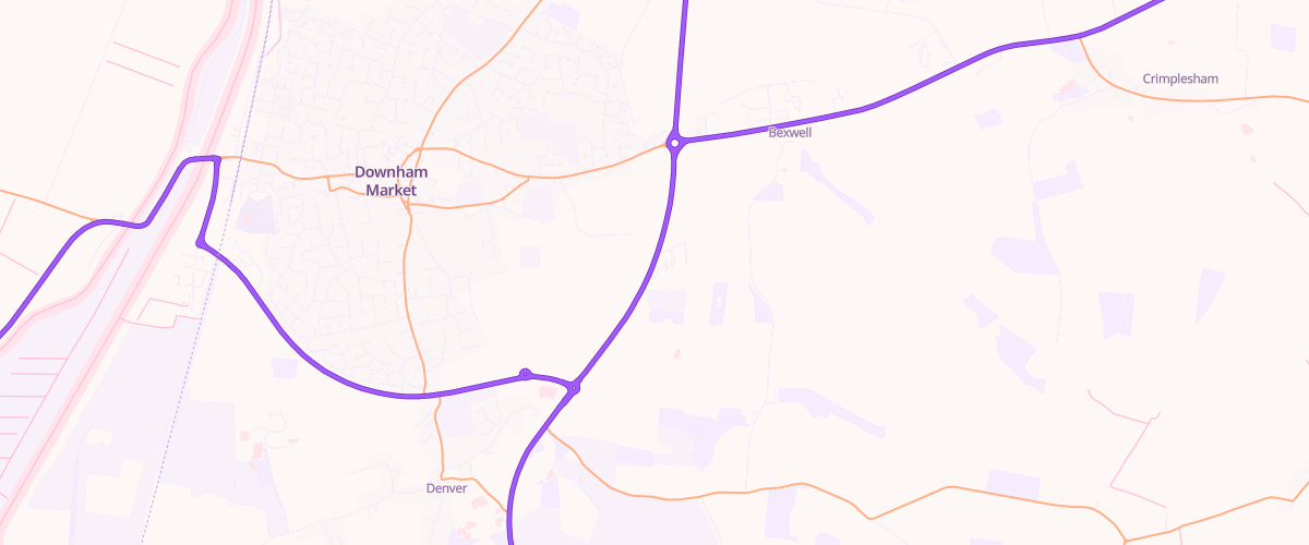 Map showing the location of Mfg Stone Cross