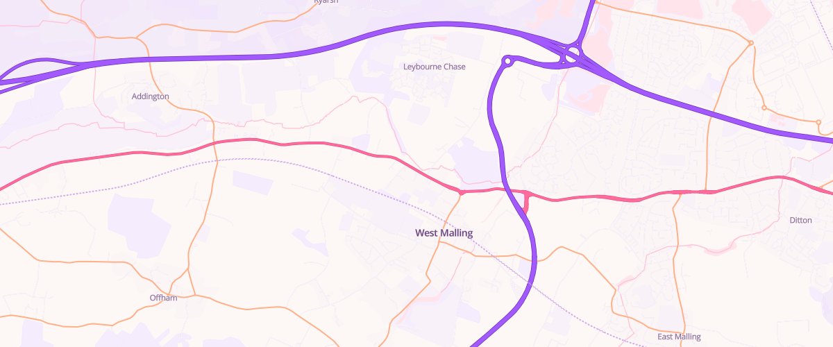 Map showing the location of Parkfoot Garage Limited