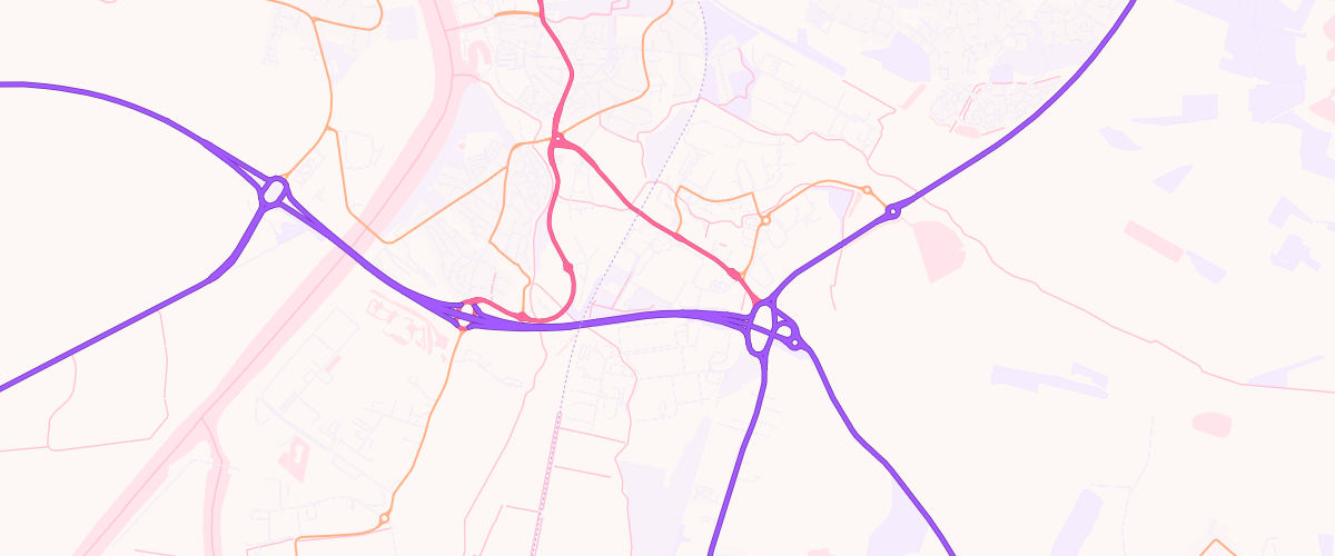 Map showing the location of Kings Lynn Extra Petrol