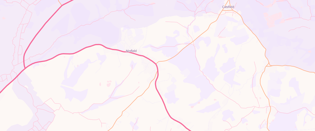 Map showing the location of Roobs Ninfield Ltd Ts