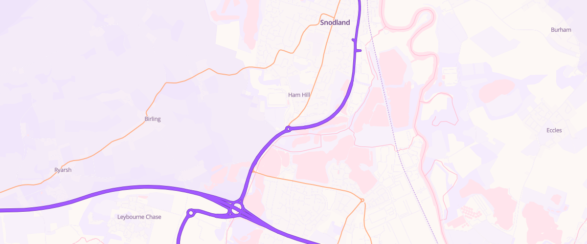 Map showing the location of Shell Ham Hill