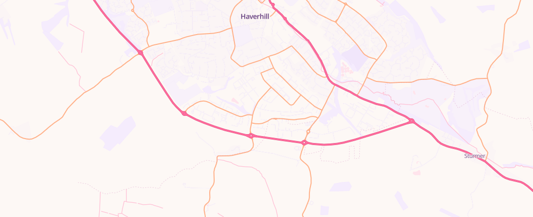 Map showing Robbies, Haverhill