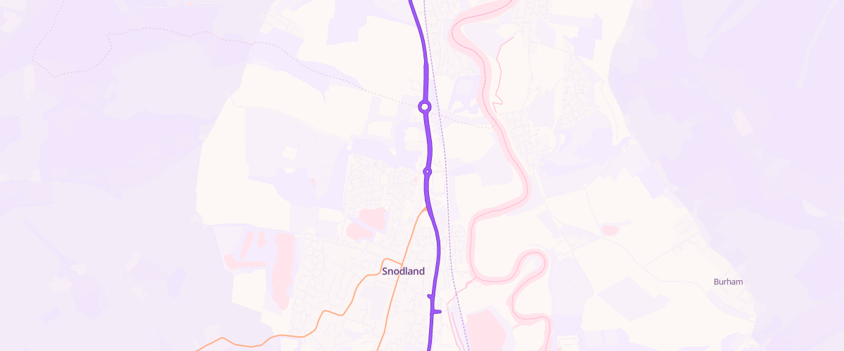 Map showing the location of Holborough Sf Connect