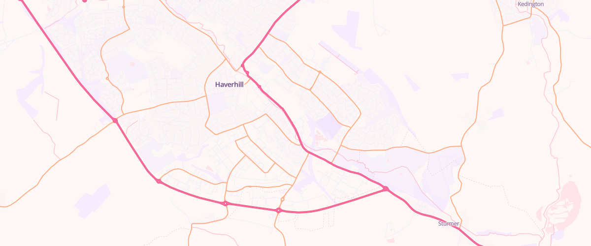 Map showing the location of North Street Garages