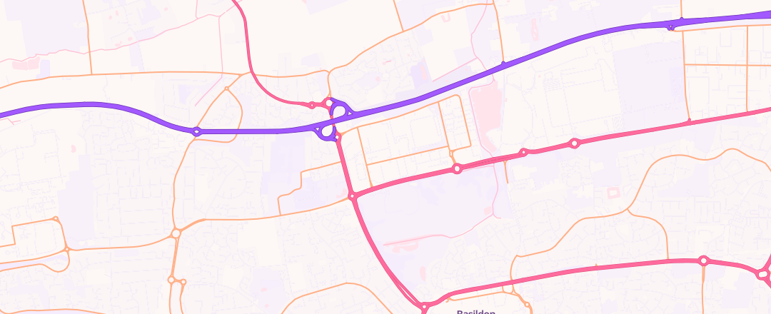 Map showing Halfords Autocentre, Basildon