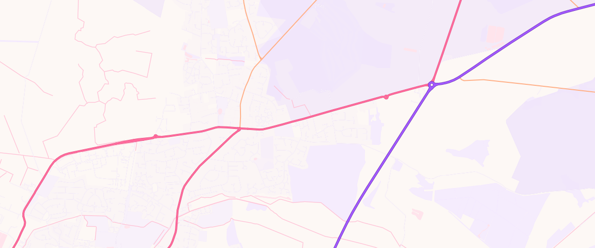 Map showing the location of Asda South Wootton Supermarket