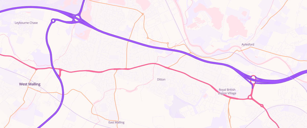 Map showing the location of Mfg Ditton