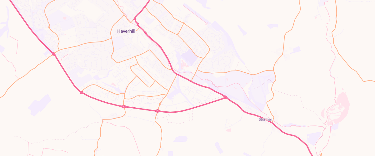 Map showing the location of Mfg Haverhill
