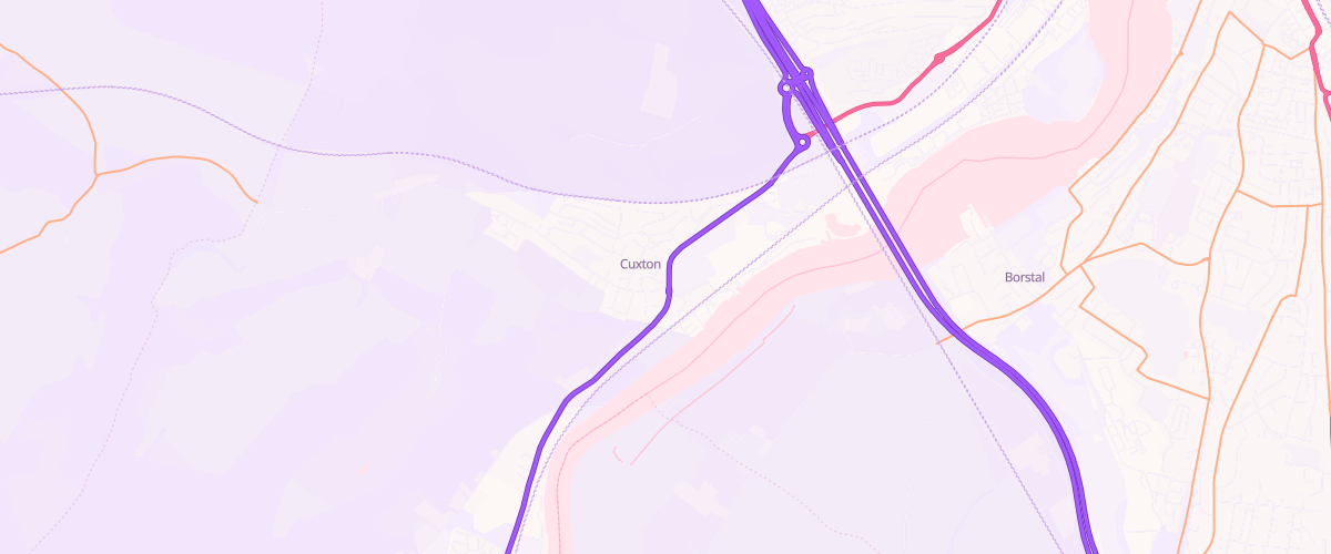 Map showing the location of Cuxton Auto Services