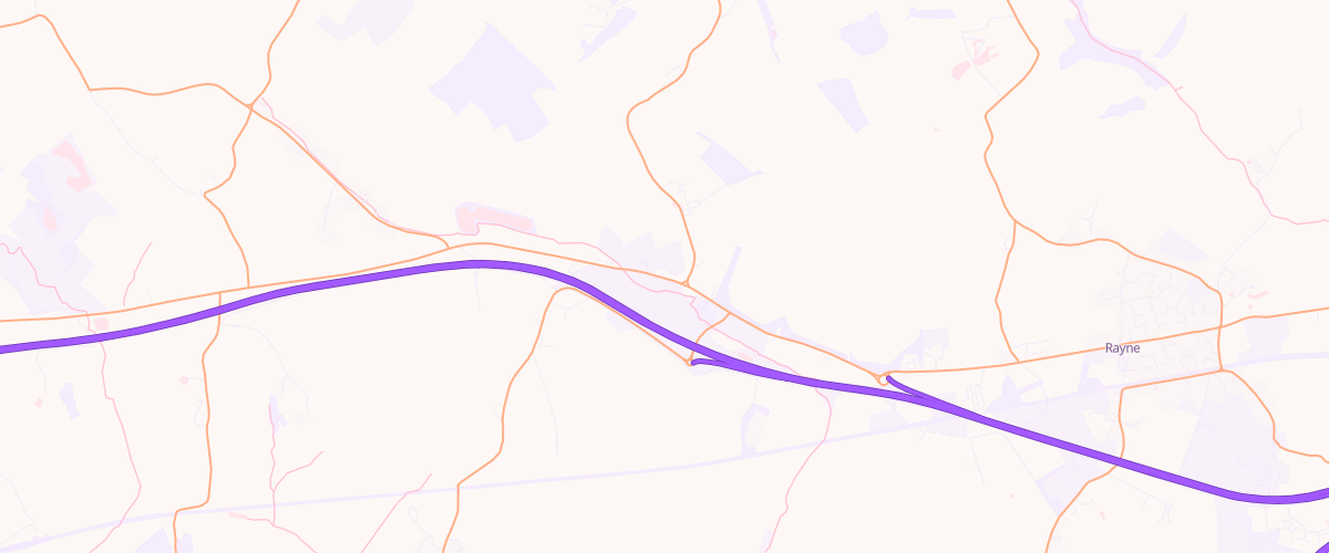 Map showing the location of Oak Service Station