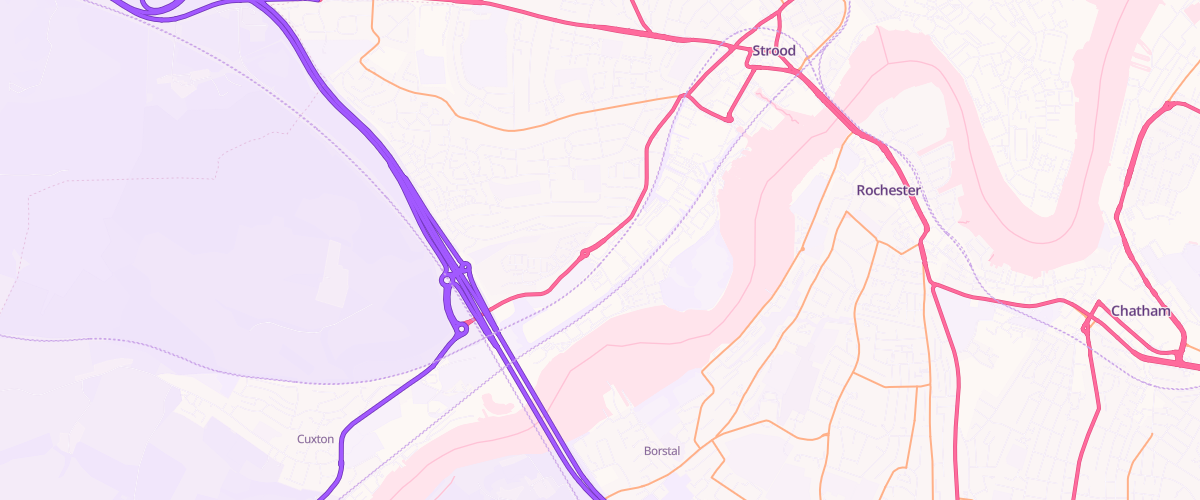 Map showing the location of Rontec Temple Farm