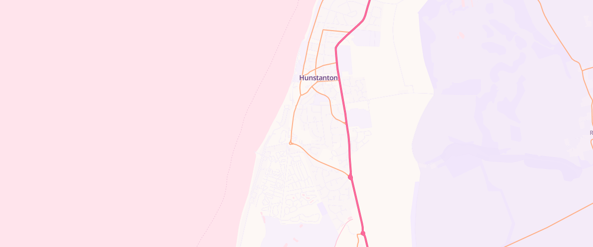 Map showing the location of Hunstanton Superstore Petrol Filling