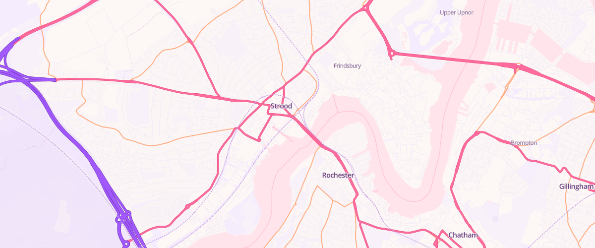 Map showing the location of Pgg Strood