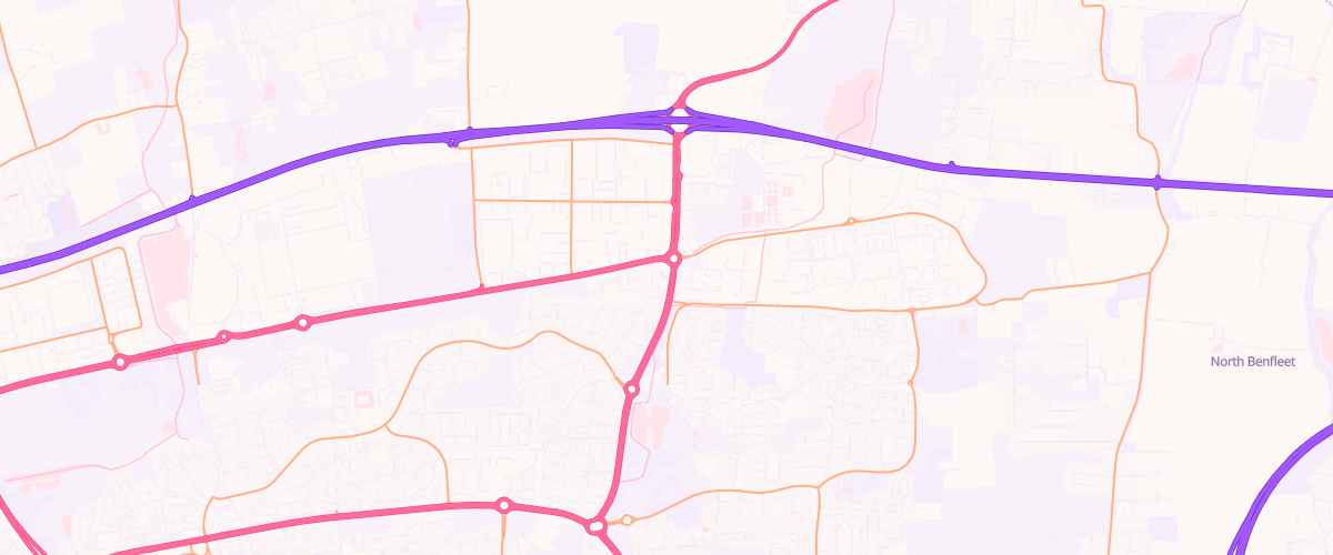 Map showing the location of East Mayne Sf Connect