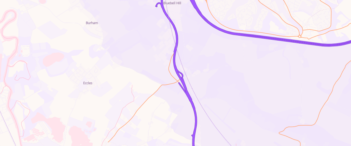 Map showing the location of Shell Co-Op Bluebell Hill