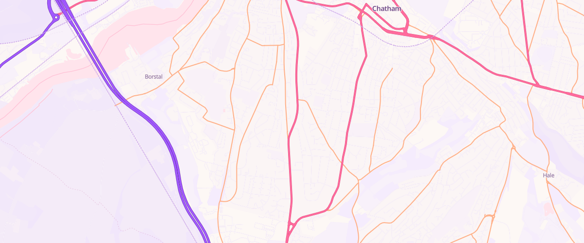 Map showing the location of Asda Rochester Express Petrol