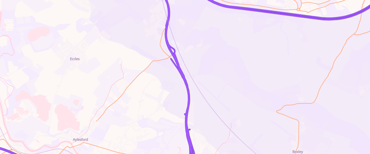 Map showing the location of Shell Cossington