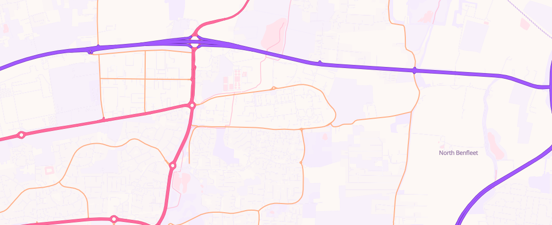 Map showing Shiv Mot Ltd, Basildon