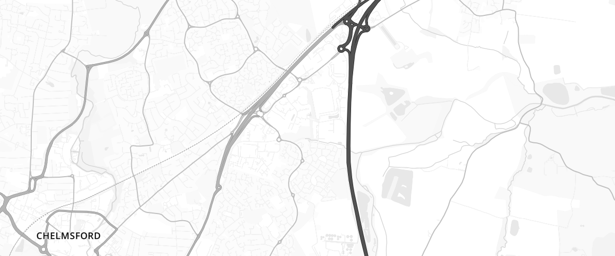 Map showing the location of Hempstead Service Station