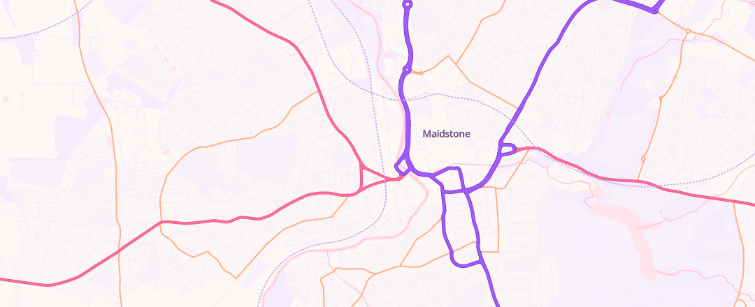 Map showing Red Oak Garage Limited, Maidstone