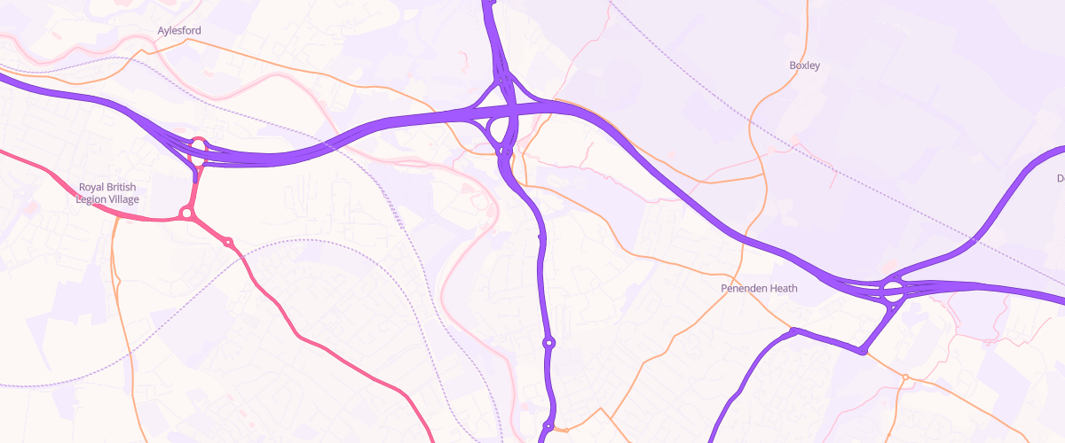 Map showing the location of Chatham Road Service Station