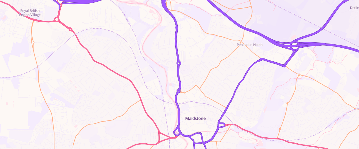 Map showing the location of Shell Sandling Road