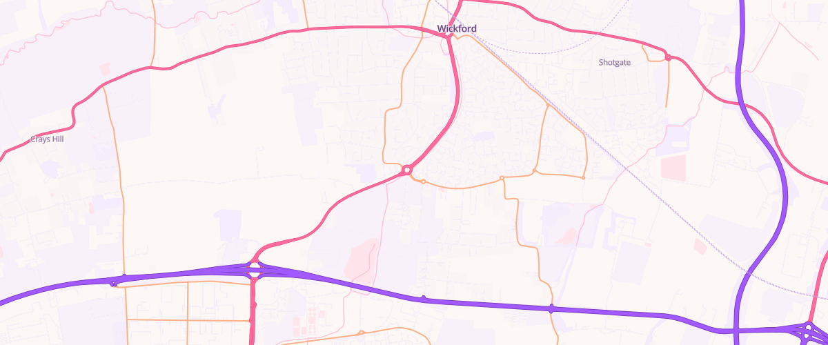 Map showing the location of Cranfield Sf Connect