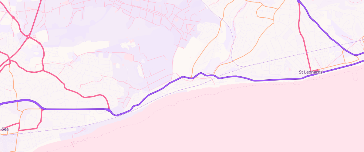 Map showing the location of Tgc Hastings