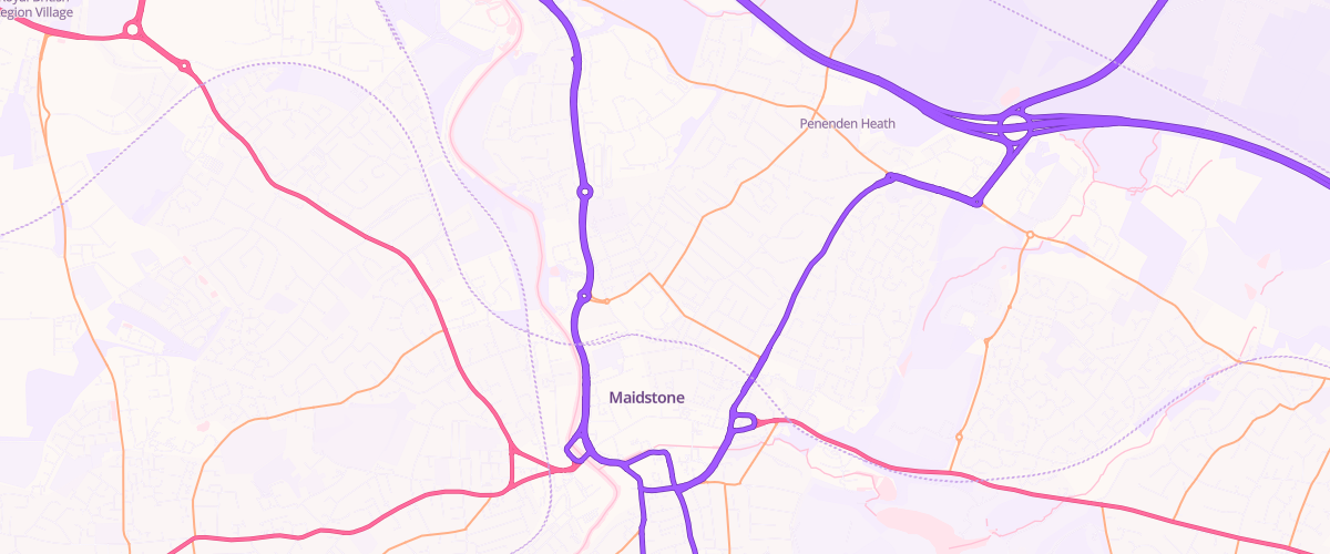 Map showing the location of Mfg Boxley