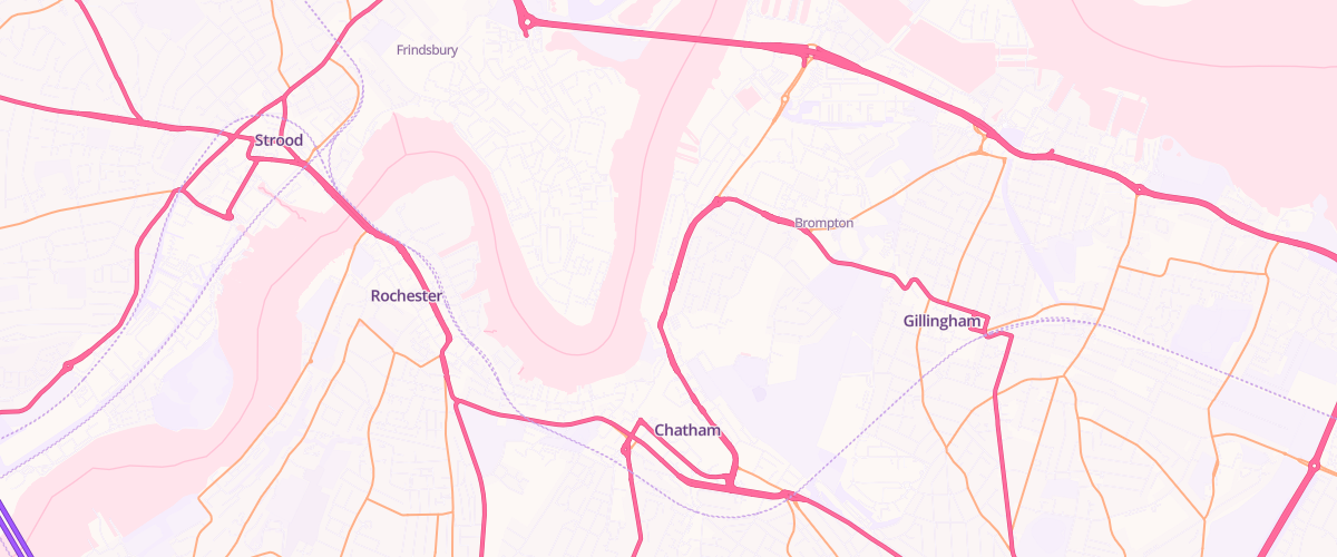 Map showing the location of Shell Co-Op Medway