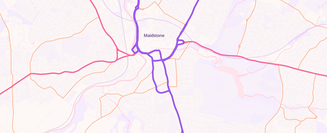 Map showing Express Autocentre, Maidstone