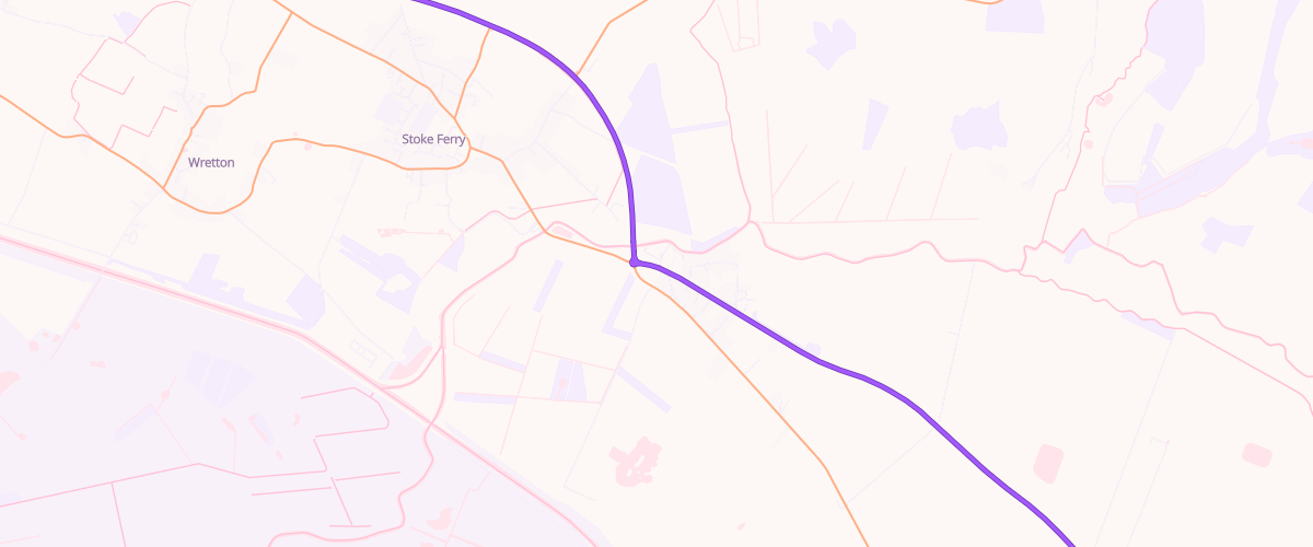 Map showing the location of Whittington Garage