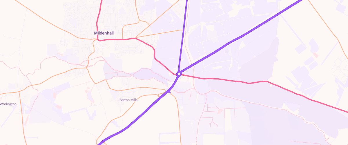 Map showing the location of Rontec Millford