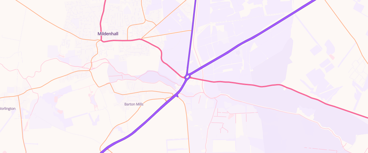 Map showing the location of Shell Little Waitrose Barton