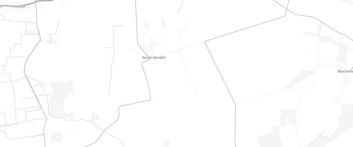 Map showing the location of Fincham Filling Station