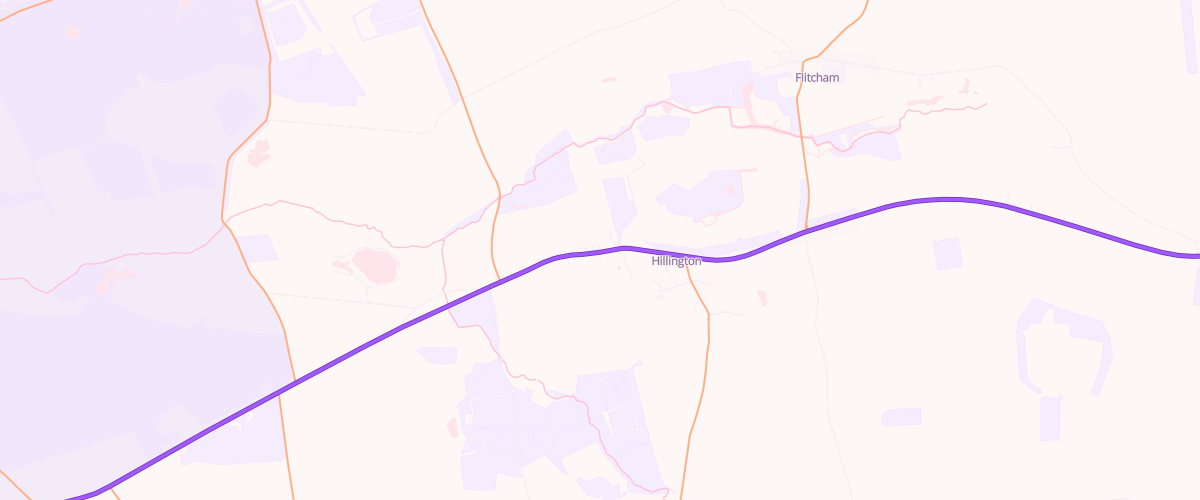 Map showing the location of Mfg Hillington