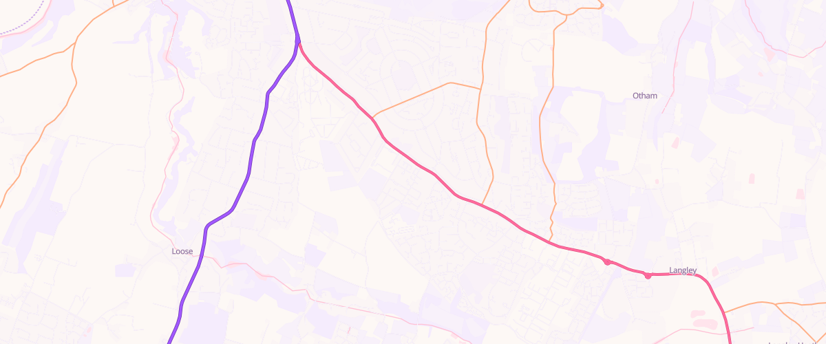 Map showing the location of Mfg Morrisons Maidstone