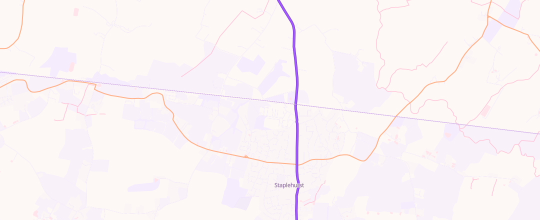 Map showing Staplehurst Tyres Limited, Staplehurst