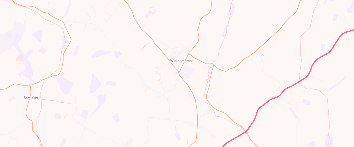 Map showing the location of Wickhambrook Store Ltd