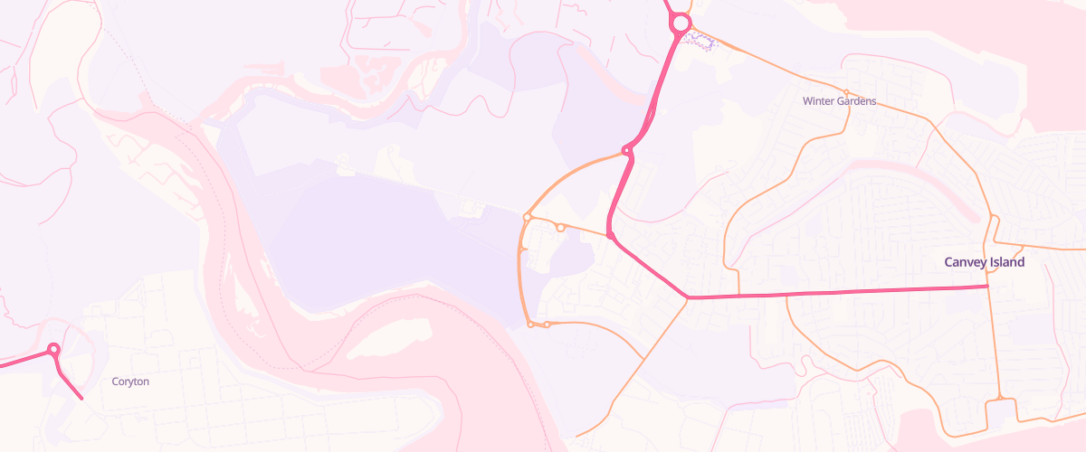 Map showing the location of Mfg Morrisons Canvey Island