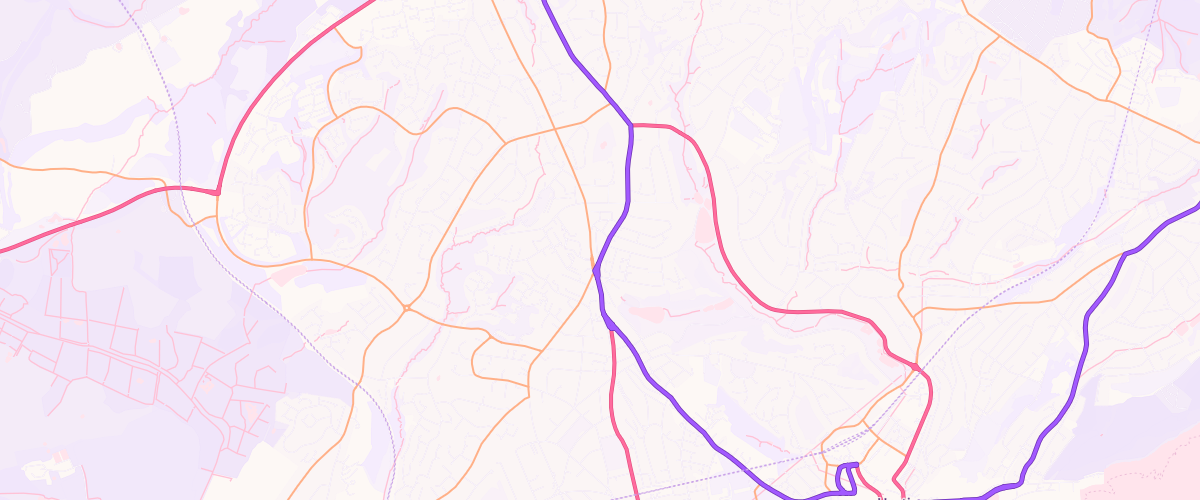 Map showing the location of Bp Silverhill Service Station