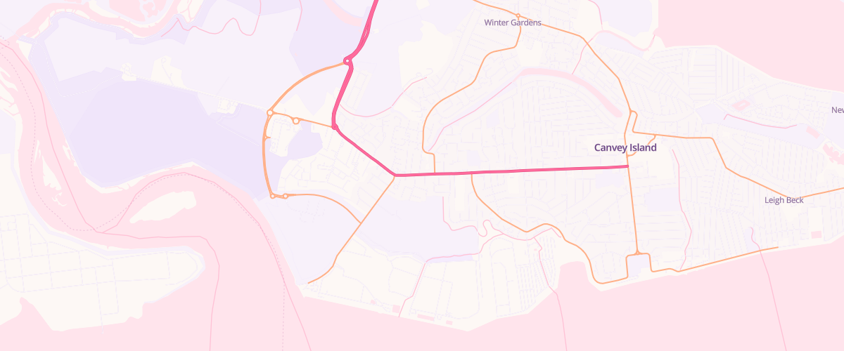 Map showing the location of Mfg Long Road